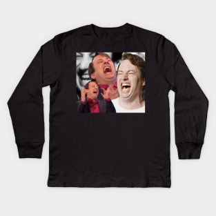 David Mitchell Hysterical Laugh Kids Long Sleeve T-Shirt